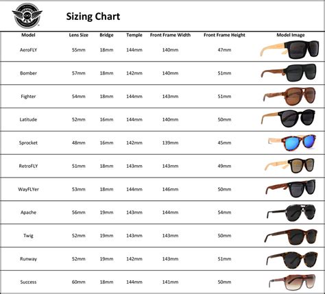 ray ban sunglasses sizes explained.